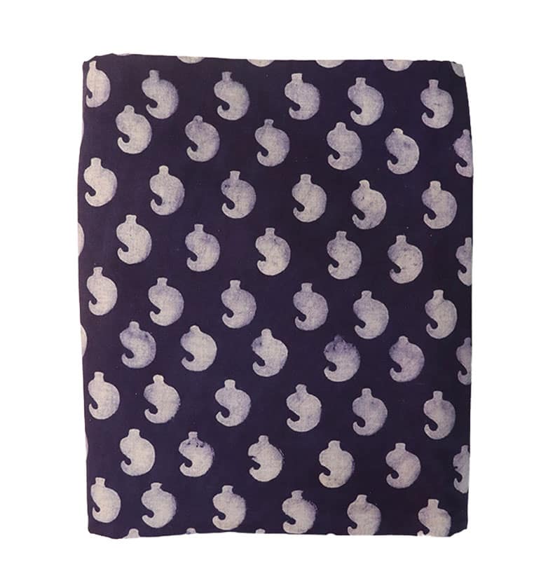 Handcrafted Dabu Print Cotton Dress Material – 3 Piece Set view 2