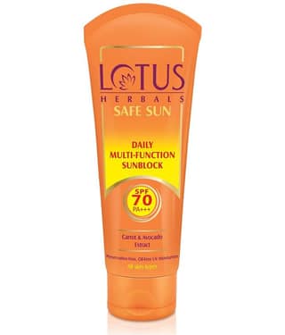 Lotus Herbals Safe Sun Multi,Function Spf 70 Pa+++ 60G