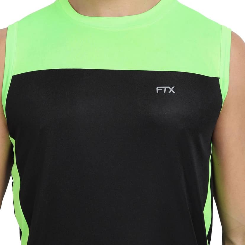 FTX Men Colorblock Round Neck Sleeveless Tshirt view 3