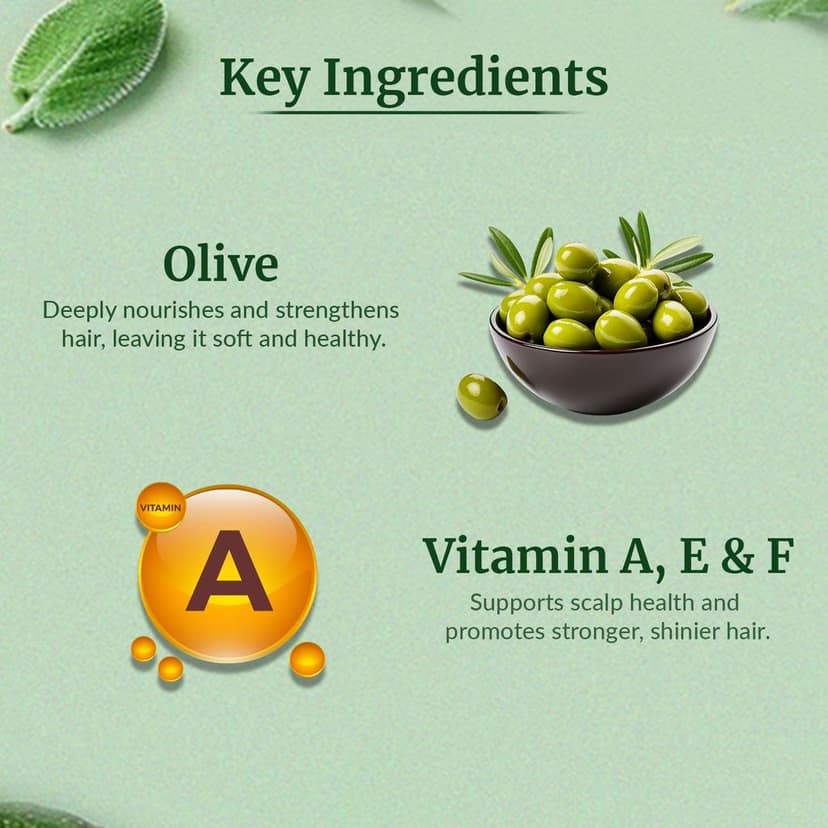 VI-JOHN NATURALE Olive Enriched Hair Oil | Nourish & Protect with Vitamin A.E & F | Natural Hair Growth | for All Hair Types | Men and Women | 300ML view 5
