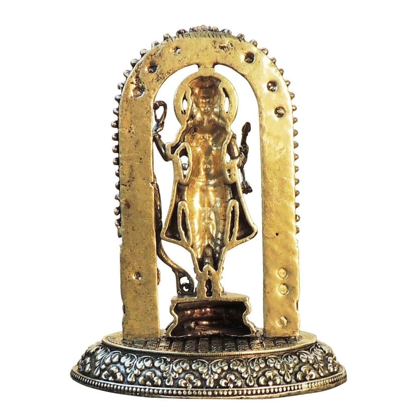 Brass Ram Ji God Idol Statue - 4 Inch Mini Decorative Showpiece (BSMAS1802 D) view 3