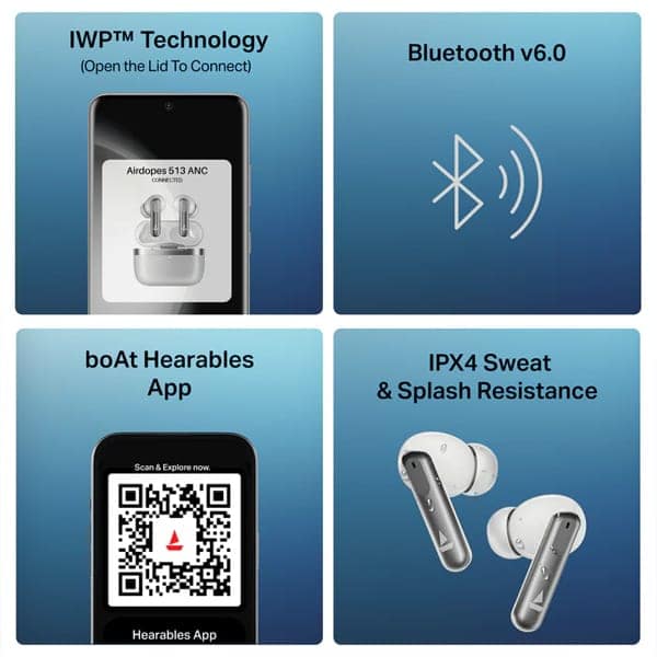 boAt Airdopes Prime 513 ANC Wireless Earbuds view 8