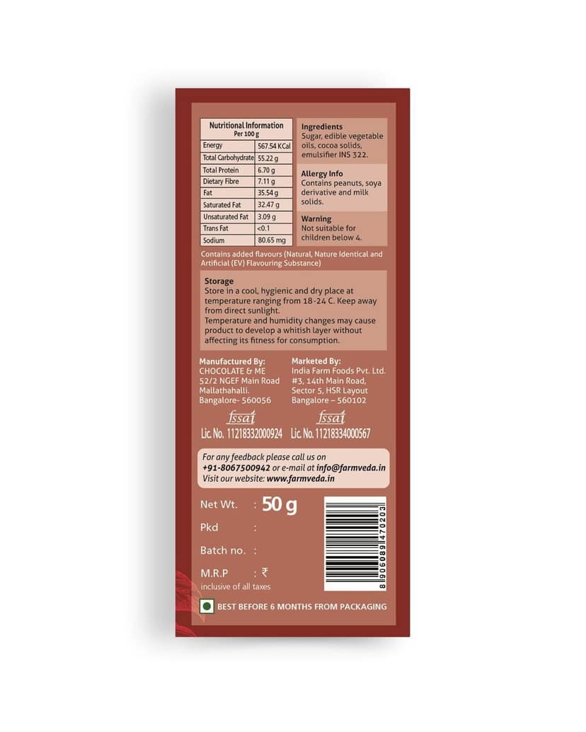 Farmveda Roasted Peanut Chocolate - Pack of 2 view 2