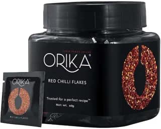 Orika Red Chilli Flakes 40g | Ideal Seasoning for Pizza, Pasta and Garlic Bread