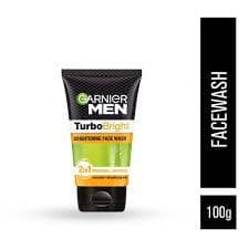 Garnier Men 2 In 1 Turbo Bright Anti- Pollution Double Action Face Wash