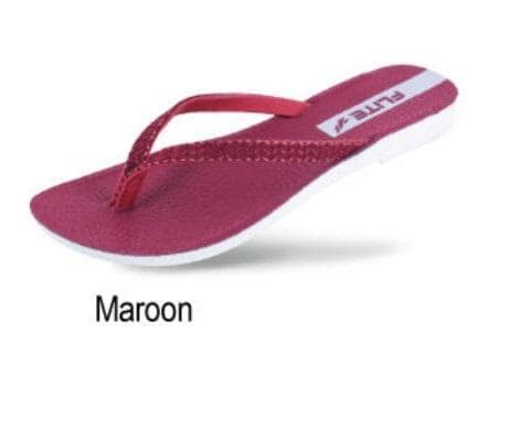 Flite PUL132 Maroon L No 5 Ladies Slipper
