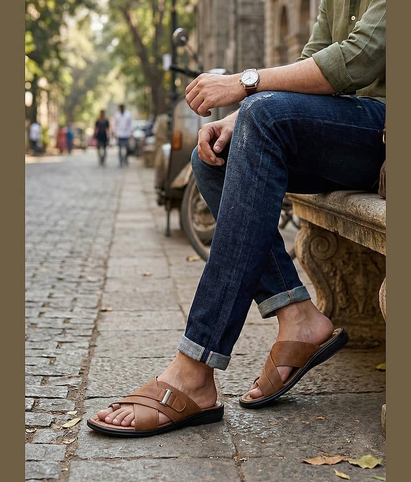 Ajanta - Tan Daily Slipper