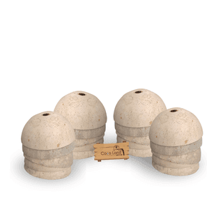 Coco Land White Holed Coconut Shell Finished Raw Craft | Decorative Pots,Craft Making | Handicraft,Agricraft