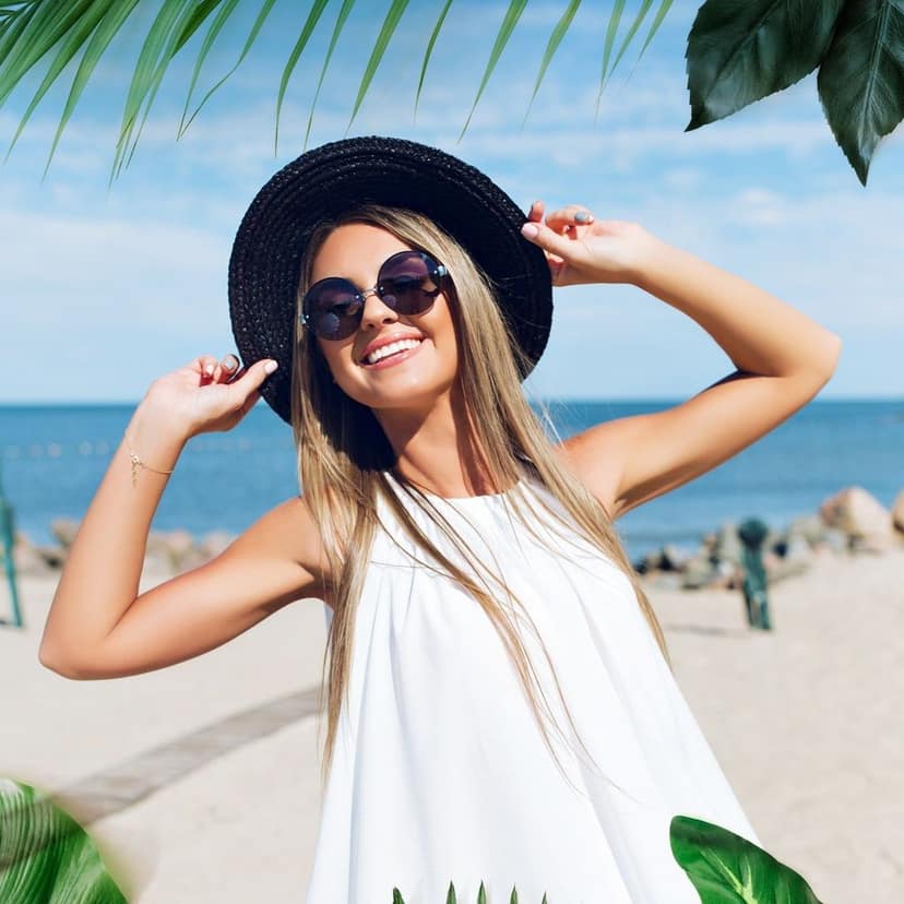 Girls UV Protection Hat - Premium Quality Sun Cap for Beach, Golf, Fishing (1pc) view 3