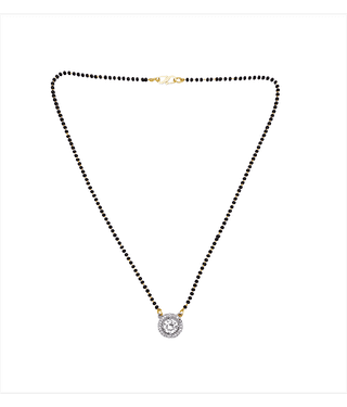 gilher - White Mangalsutra ( Pack of 1 )