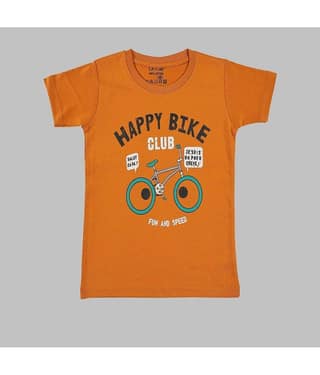CATCUB Pack of 1 Boys Cotton Blend T-Shirt ( Cream )