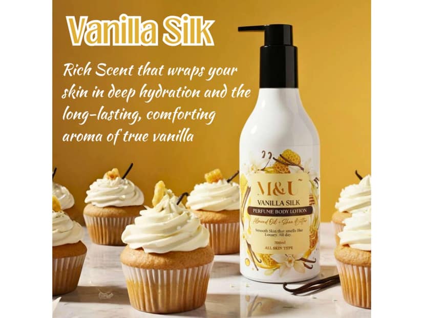 Vanilla Silk Perfume Body Lotion | Instant Deep Hydration Soft Skin Sweet Scent | 300gm view 4