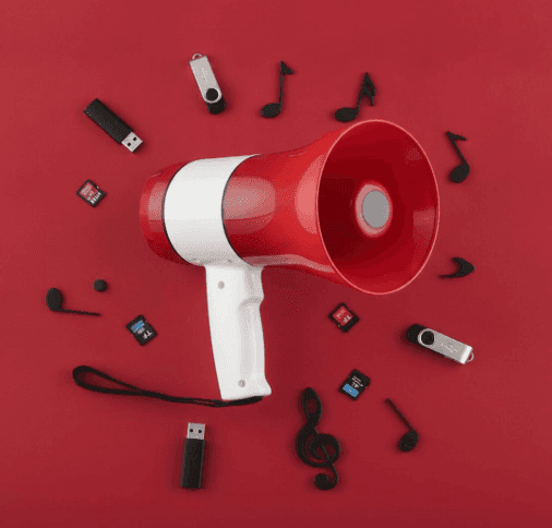 Portable Handheld Microphone (Loudspeaker) with USB, TF Card, Recorder & Music Function | 2400mAh Rechargeable Battery | Megaphone for Events, Rallies & Schools