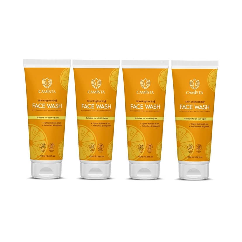 CAMISTA Skin Brightening Face Wash with Orange Peel & Mulberry Extract