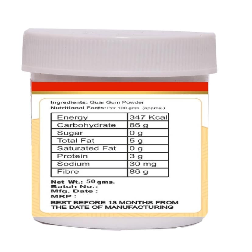 foodfrillz Guar Gum Powder, 50 g gluten free stabilizing agent for baking view 4
