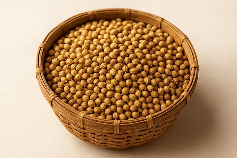 Buy Coriander Seeds Dhaniya Online India - Whole Spice | Phoran view 5