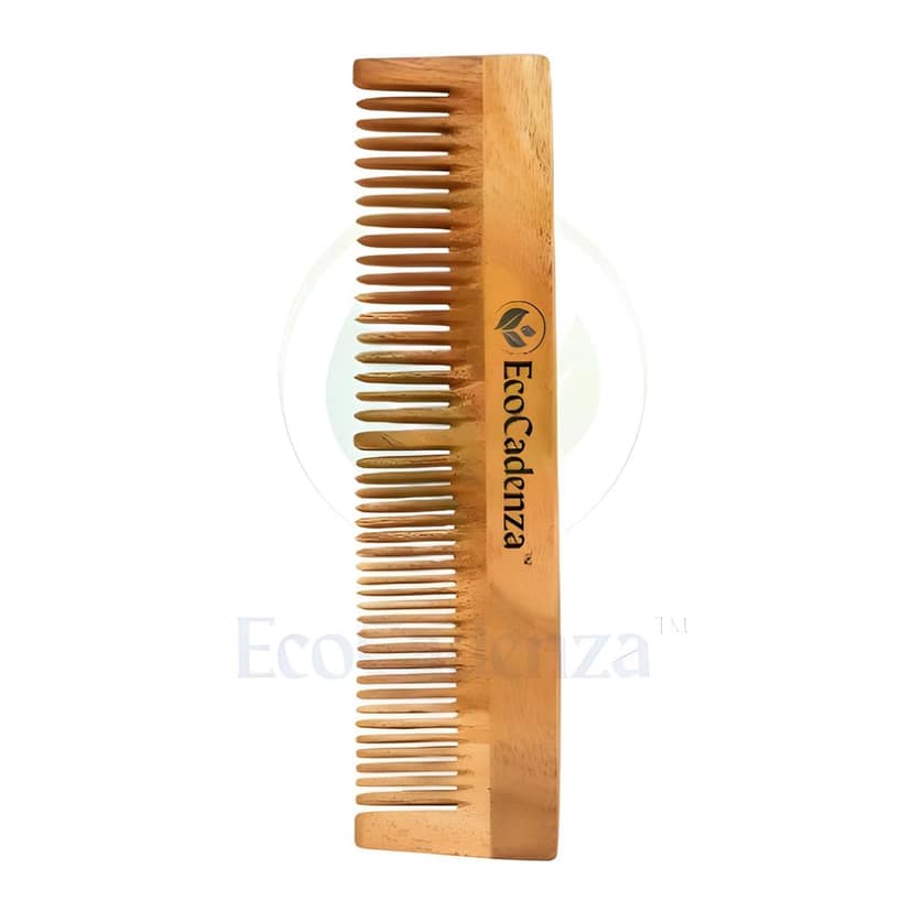 EcoCadenza Pure Neem � Crafted from Solid Neem for Comfortable Use and Effortless Detangling view 2