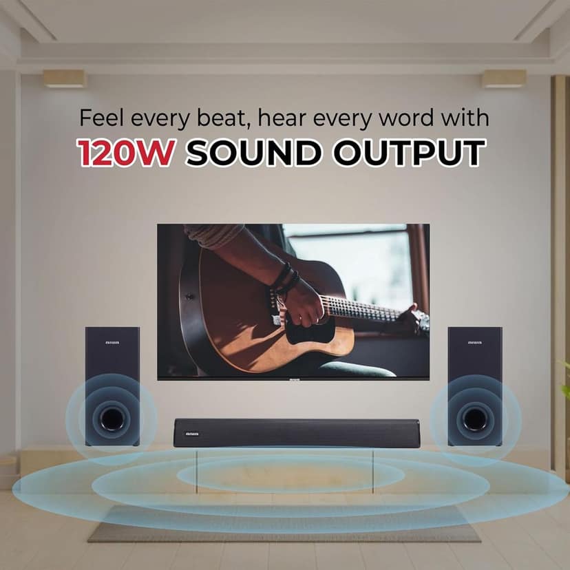 Aiwa Signature Soundbar with Bluetooth-SB120 (Black) view 5