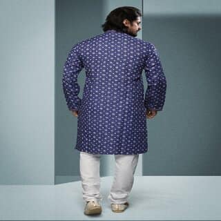 Raivat Ethnic Purple Colour Cotton Digital Print Kurta Pajama 1586 view 2