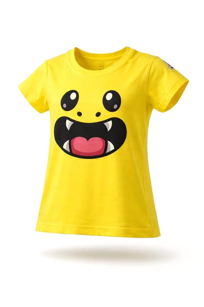 KUCHU Unisex T-Shirt | Monster Print | 10–11 Years | Cotton Modal Fabric | Soft Feel | Breathable | Digitally Printed | Vibrant Colour view 2