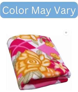 Wholesale india Fleece Floral Single Bed Blanket ( 220 cm x 150 cm ) - Assorted ( Pack of 1 )