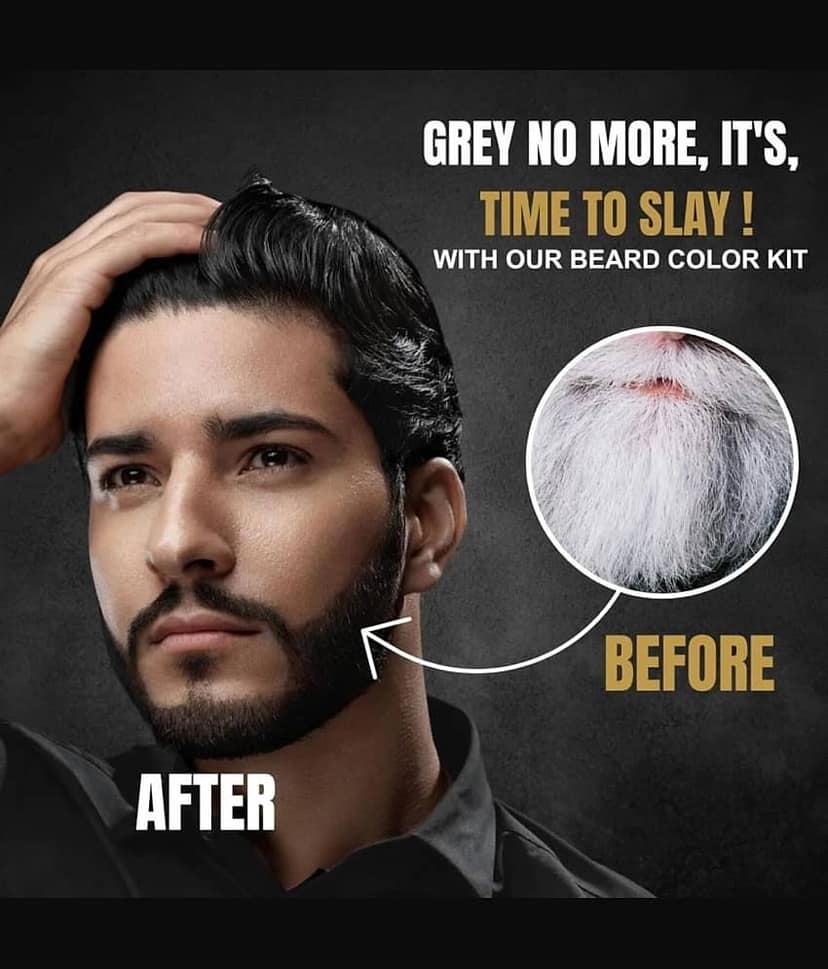 WRIXTY Fruit Vinegar Beard Colour Gel Black Instant Grey Coverage Smooth Beard Easy Use Formula view 2