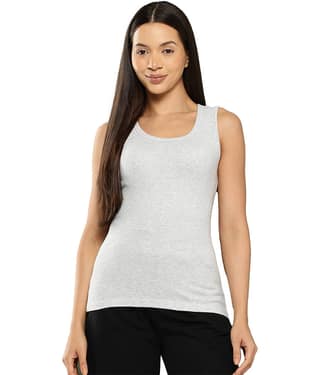 Leading Lady Women's Cotton Tank Top ( Black )
