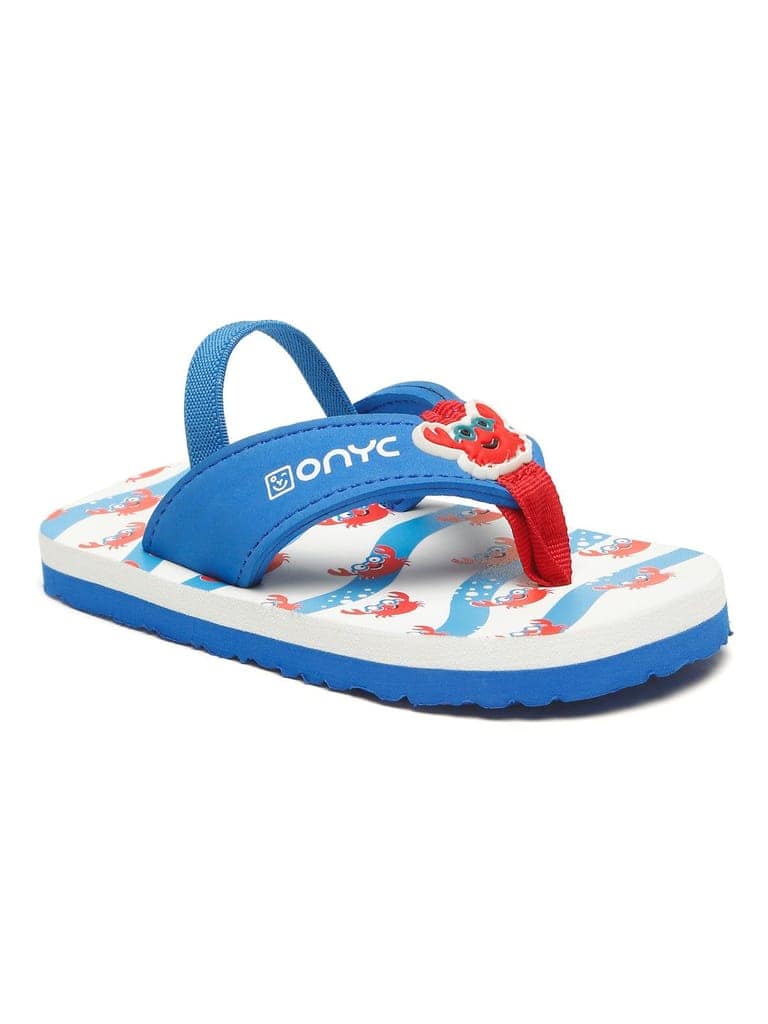Premium Crab V-Shape Flip-flops - Blue (Unisex) view 4