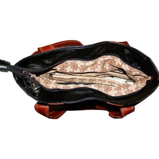 Trendy Black Brown Ladies Handbag view 2