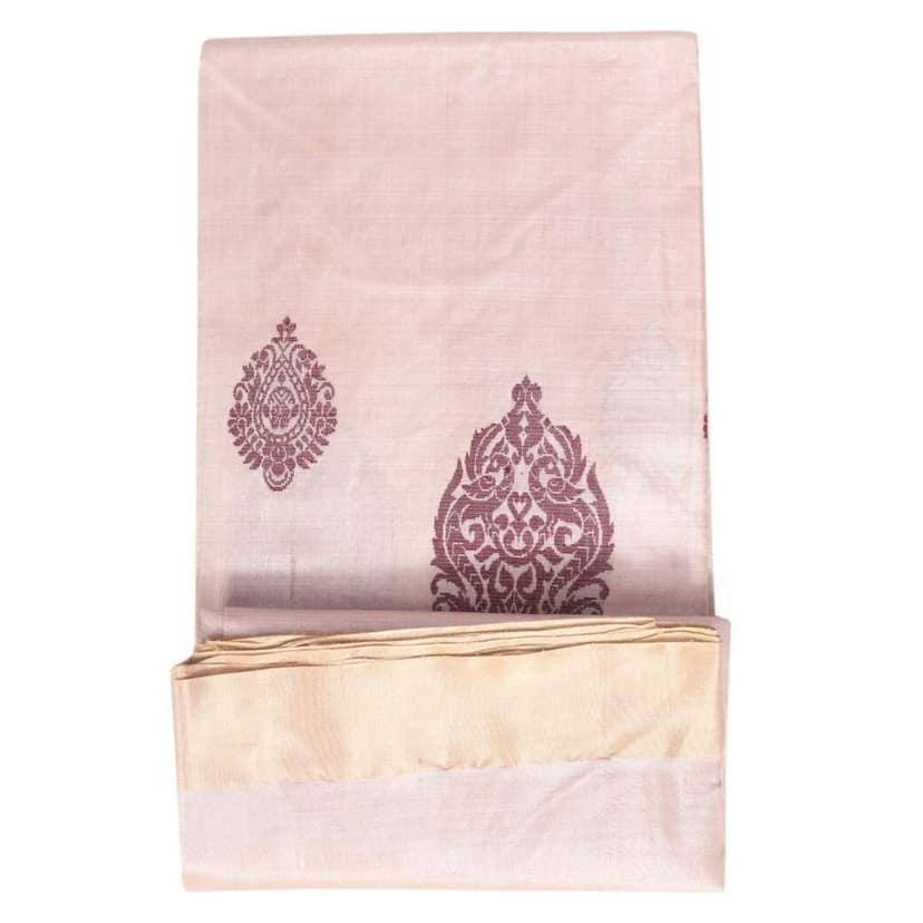 HANDLOOM KOSA SAREE WITH BLOUSE (SKU - 1SXT02071020 SAREE- 144) view 5