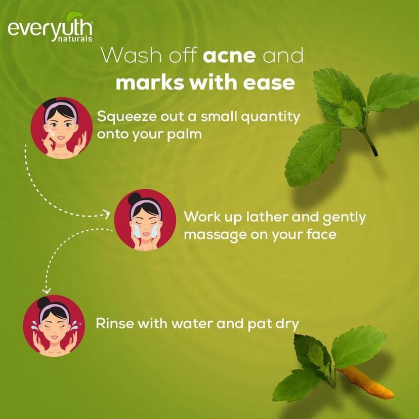 EverYuth Tulsi Turmeric Face Wash (50 g) view 4