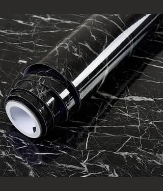 Geeo Premium Black Marble Design Wallpaper 60cm x 2m (Pack of 1)
