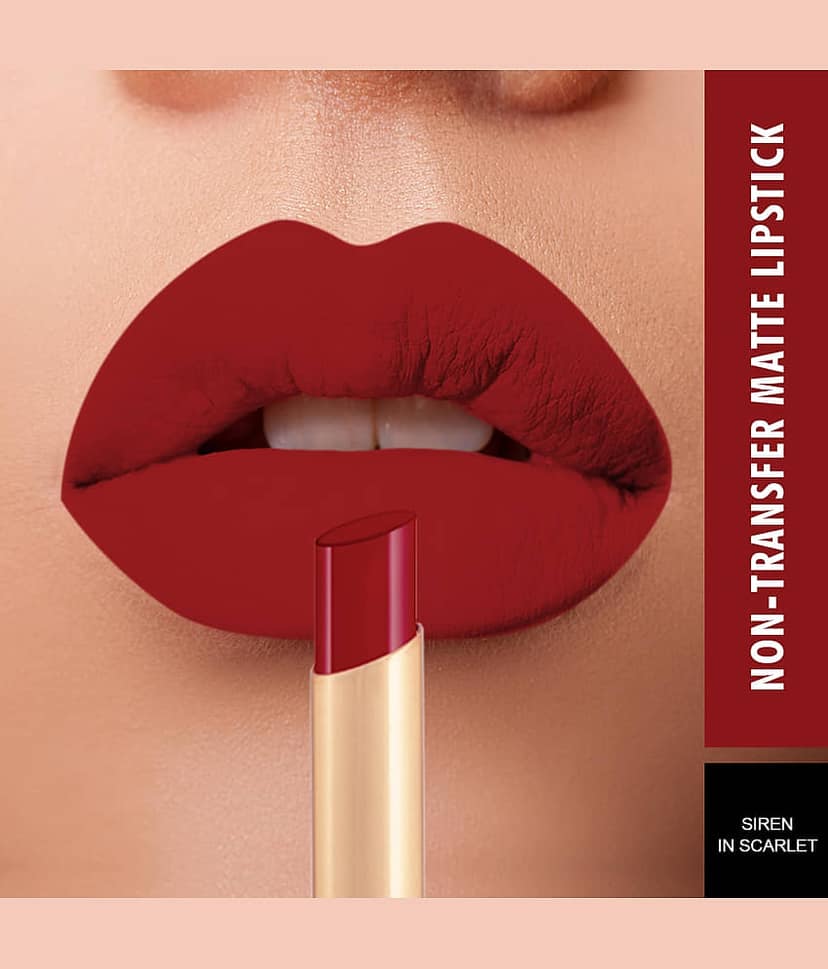 Swiss Beauty Waterproof, Non-Transfer Lipstick (First Love), 2gm view 2
