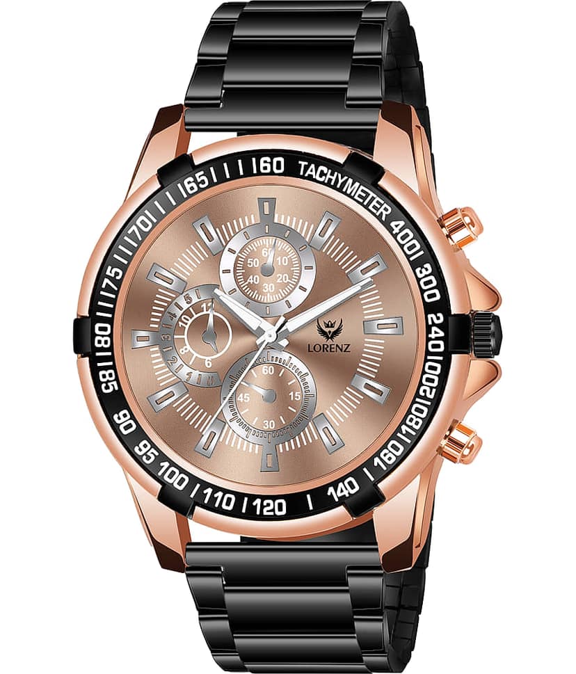 Lorenz Black Stainless Steel Analog Men's Watch
