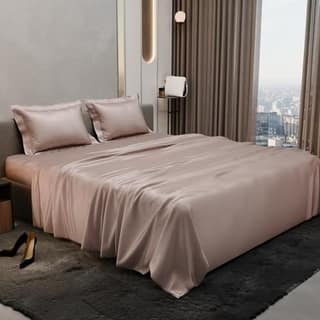 Bedsheet with 2 Pillow Covers, 300 TC UltraSatin Bedding Set, Aesthetic Home Decor, Gift for Couples,Wedding,
