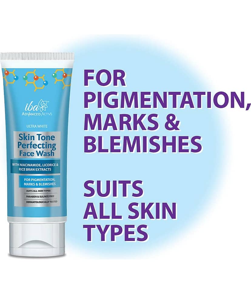 Iba Advanced Activs Ultra White Skin Tone Perfecting Face Wash 100ml ,(Pack of 2 ) view 2
