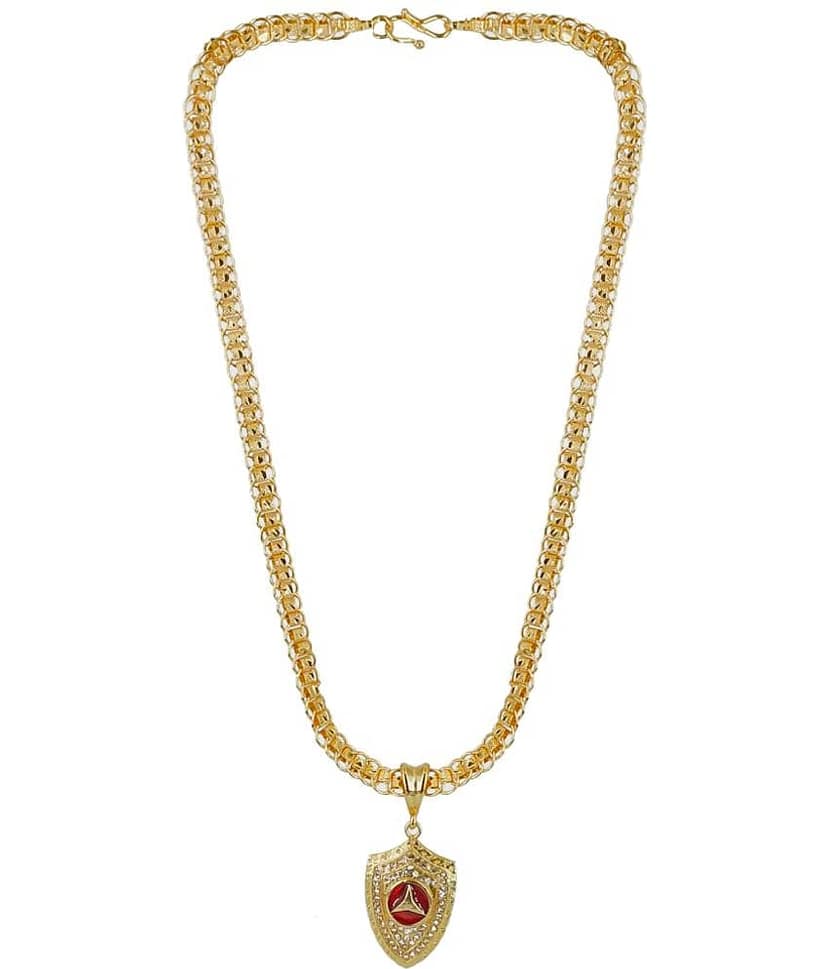 KRIMO - Golden Pendant set ( Pack of 1 )