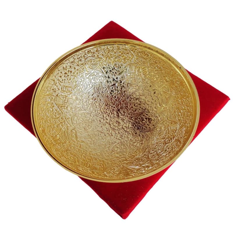 Brass Showpiece Katori Hathi Ghari Gold Finish (BMAS108) view 5