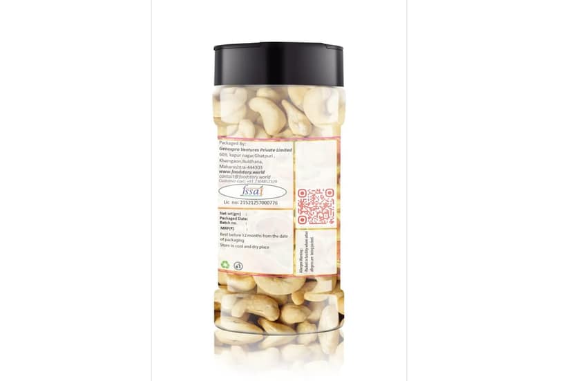 Foodstory Roasted Cashew 320 Grade – Premium Whole Cashews view 3