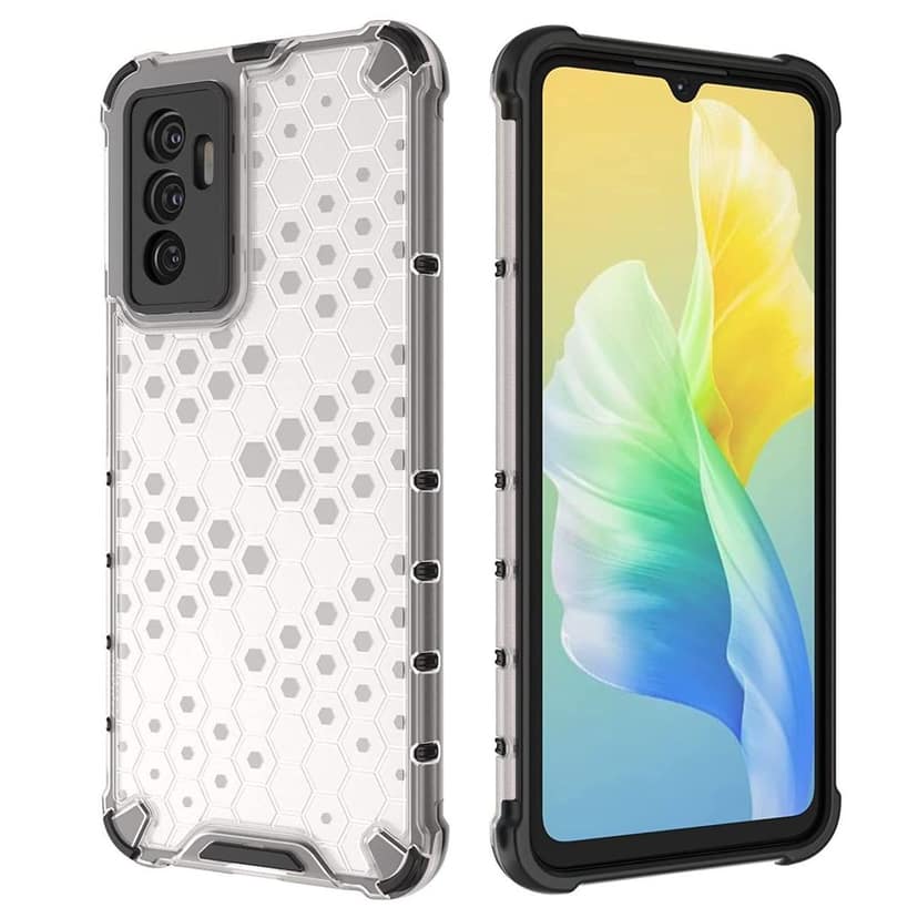 Faircost for iQOO 9 SE Hybrid Shockproof Back Cover Hard Outside Soft Inside- (Polycabonate::Transparent) view 4