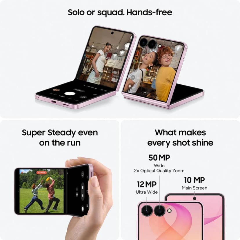 Samsung Galaxy Z filp 8 5G (Cream, 12GB RAM, 256GB Storage) view 2