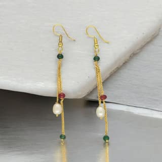 Sri Jagdamba Pearls Zuri Pearl Earrings For Women Girls