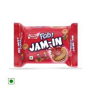 Parle Fab Jam In Sandwich Cream Biscuits