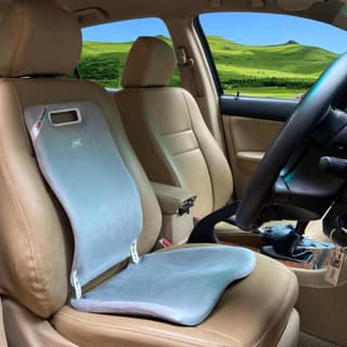 Sabar Orthopedic Lumbar Back Support Seat Add-on for Office Chair & Car Seat BACKGUARD 3090XC | Adjustable Backrest with Pelvic Stabilization (Grey)