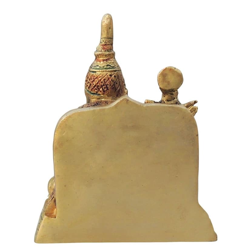 Brass Kuber Ji God Idol - Handcrafted Spiritual Showpiece, Height : 6.5 Inch (BSMAS1433 D) view 3