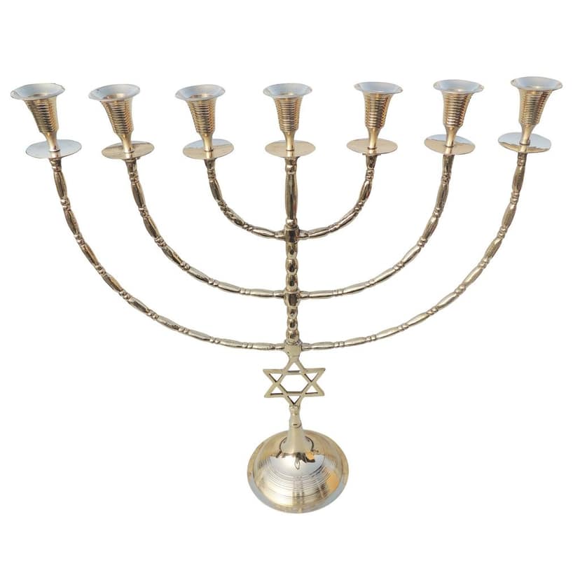 Brass Decorative Candle Stand, Height : 25.5 Inch (MRMAS235 G) view 2