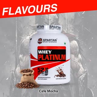 SPARTAN SPORT SCIENCE Whey Platinum Protein Powder Concentrate Supplement with 24g Protein, 12g EAA, 5g BCAA, 4g Glutaine Acid for Men & Women