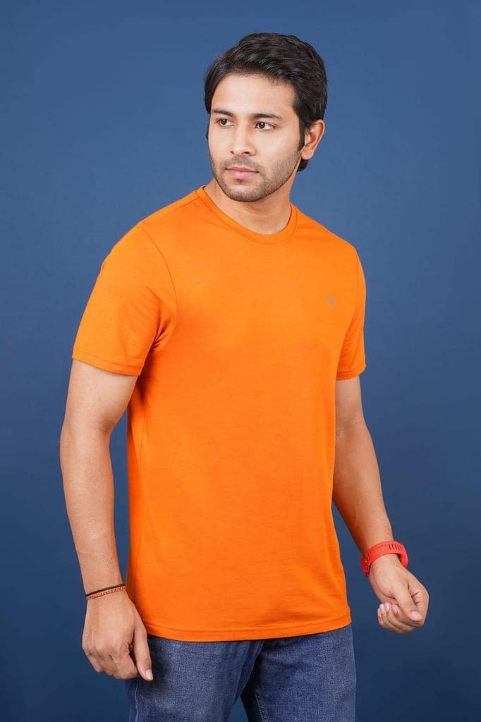 Men's Marmalade Pima Cotton Crew Neck with Logo view 2