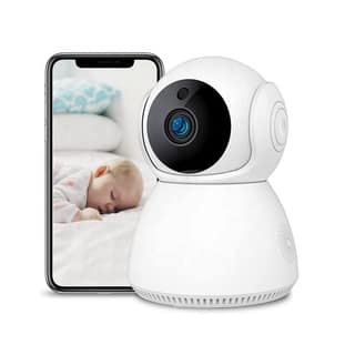 AUSHA 1080P WiFi CCTV Indoor Security Camera | 360° Pan-Tilt, Night Vision, Motion Alerts & Two-Way Audio