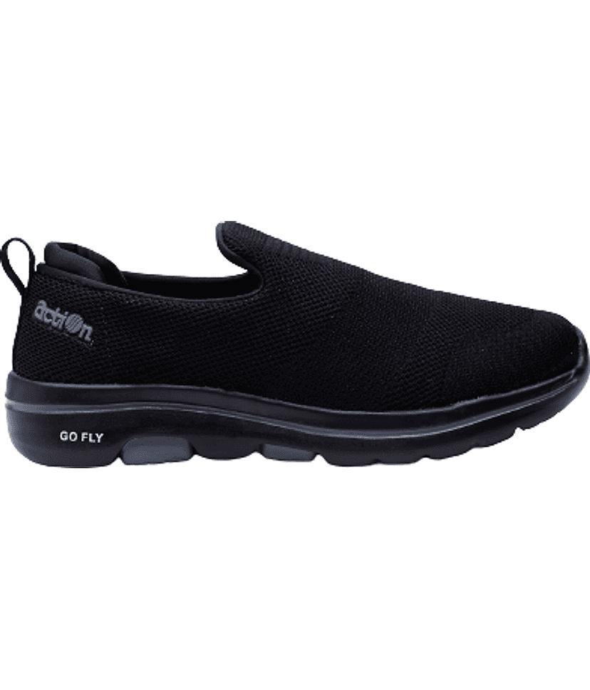 Action - Mesh Running shoes Black Men's Sports Running Shoes view 2